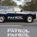 2PCS Car Door Side Sport Stickers For Nissan Patrol y60 y61 y62 Auto Body Vinyl Film 50" Decal