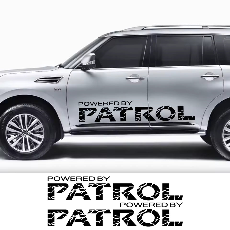 2PCS Car Door Side Sport Stickers For Nissan Patrol y60 y61 y62 Auto Body Vinyl Film 50" Decal