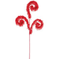 29.5" Curly Spray Red